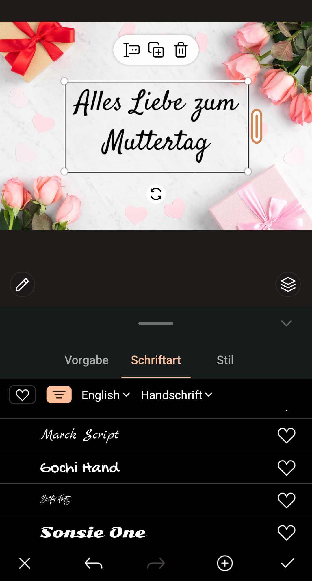 PhotoDirector - Muttertagsgrüße gestalten